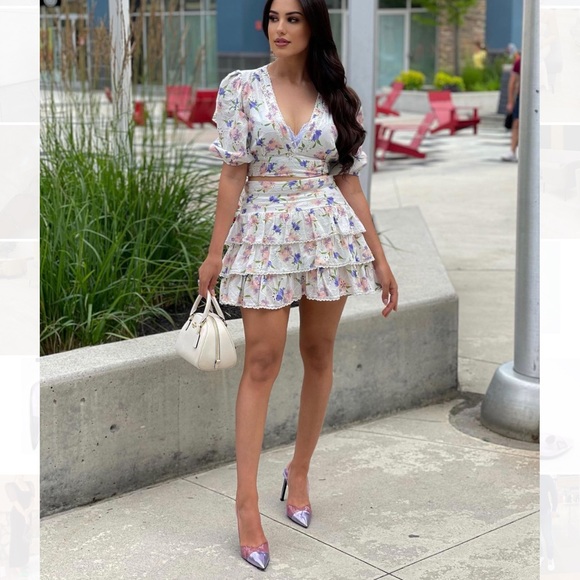 Zara Purple High Heeled Vinyl Sling Back Shoes - Picture 2 of 16